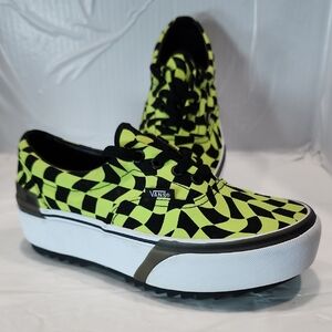 Vans Era Stacked Unisex Shoes Color: Warp Check Glow/Black W Sz 6.5 / M Sz 5
